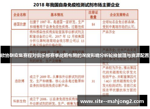 欧协联密集赛程对俱乐部赛季战略布局的深度影响分析轮换管理与资源配置 欧协联密集赛程对俱乐部赛季战略布局的深度影响分析轮换管理与资源配置
